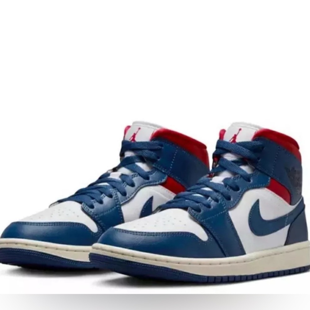 AIR JORDAN 1 MID French Blue Gym Red Sail White 9.5 W | M 8 - Picture 5 of 6